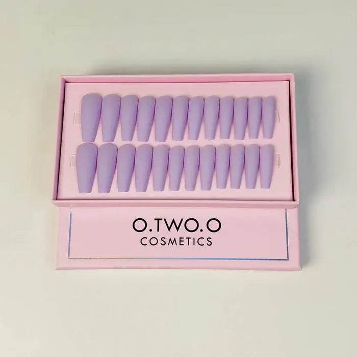 O.TWO.O Magenta Nail Art 24 Pcs - Vora