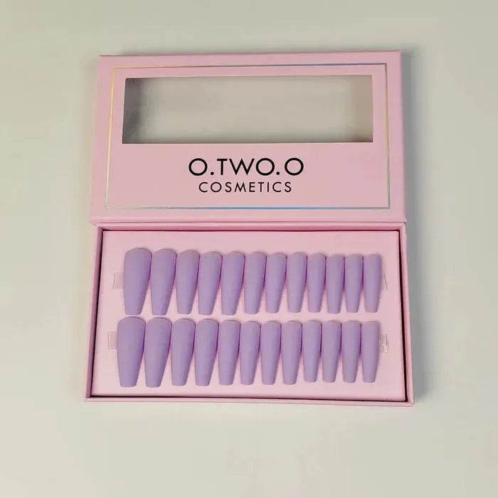 O.TWO.O Magenta Nail Art 24 Pcs - Vora