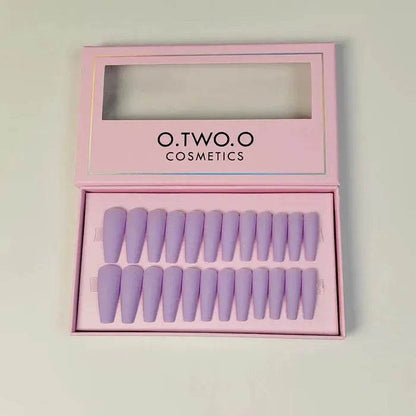 O.TWO.O Magenta Nail Art 24 Pcs - Vora