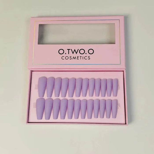 O.TWO.O Magenta Nail Art 24 Pcs - Vora