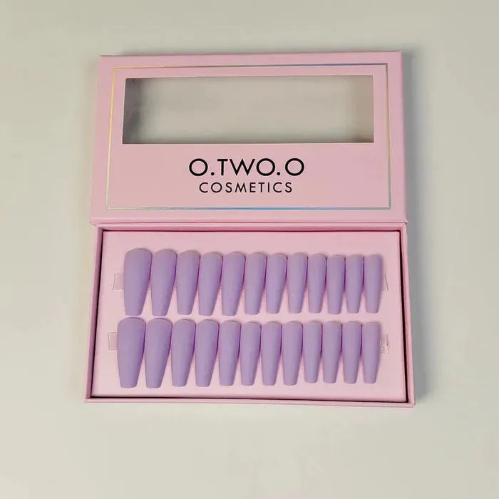 O.TWO.O Magenta Nail Art 24 Pcs