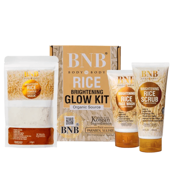 BNB Rice Extract Bright & Glow Kit (Original) - Vora