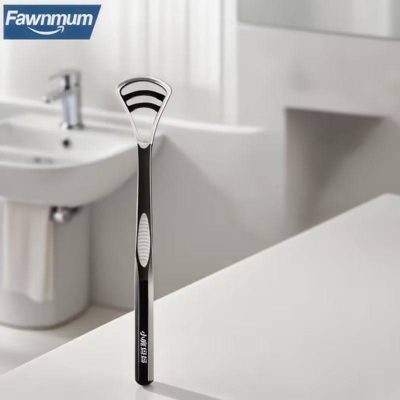 Dult tongue scraper with high-density, fine, and soft adhesive that is gentle and does not harm taste buds,