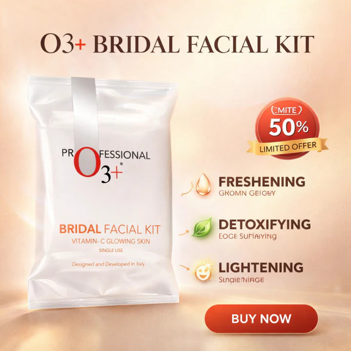 O3+ Professional Bridal Facial Kit - Single Use Vitamin-C Glowing Skin Treatment