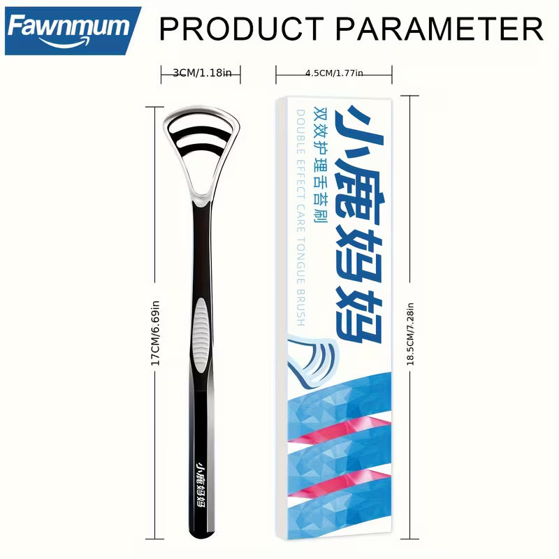 Dult tongue scraper with high-density, fine, and soft adhesive that is gentle and does not harm taste buds,