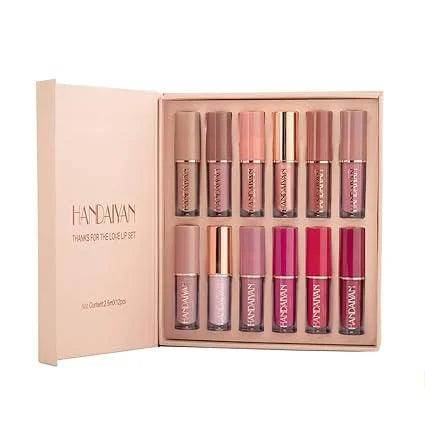 12 Colors Handaiyan Matte Liquid Lipstick Set - Vora