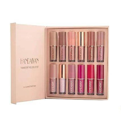 12 Colors Handaiyan Matte Liquid Lipstick Set - Vora