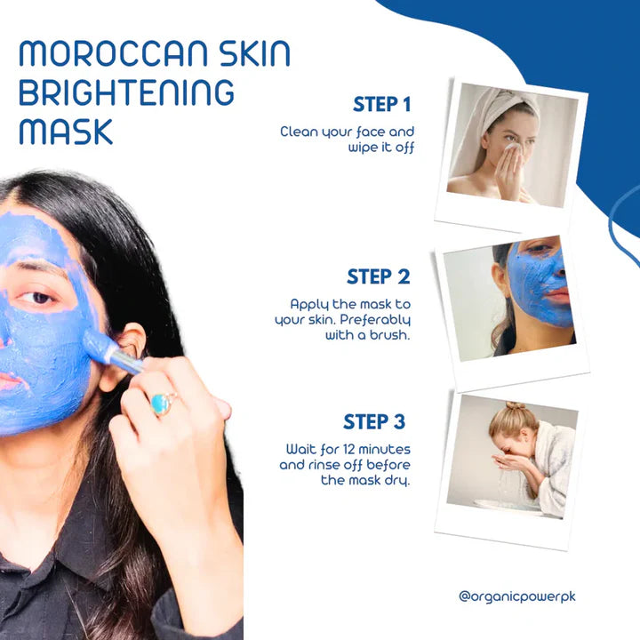 Natural Moroccan Blue Nila Glow & Whitening Powder