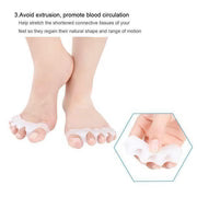 Pro Sports Silicone Toe Separators - Free Size (1 Pair)