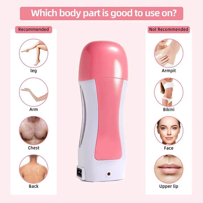 3 In 1 Depilatory Hair Removal Wax Heating Machine With Strips & Original Wax - Vora