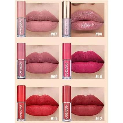 12 Colors Handaiyan Matte Liquid Lipstick Set - Vora