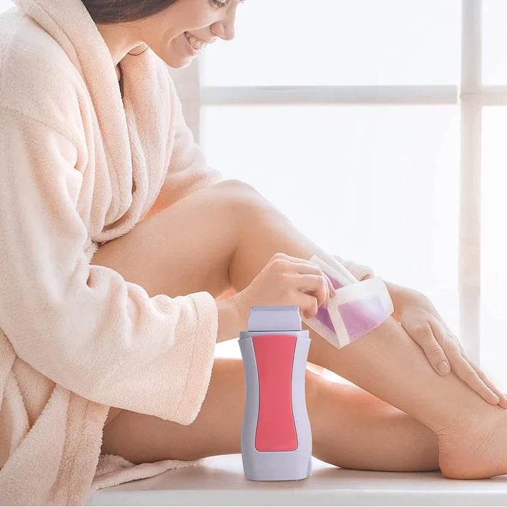 3 In 1 Depilatory Hair Removal Wax Heating Machine With Strips & Original Wax - Vora