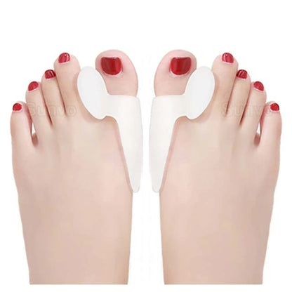 2Pcs Silicone Toe Separator Bunion Splint