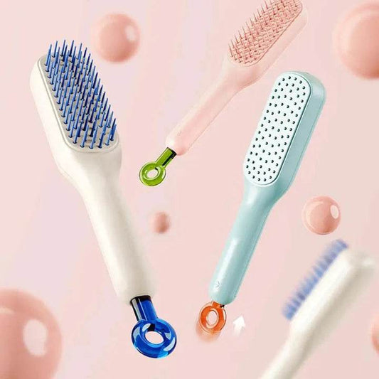 Self-Cleaning Anti-Static Massage Comb - Vora