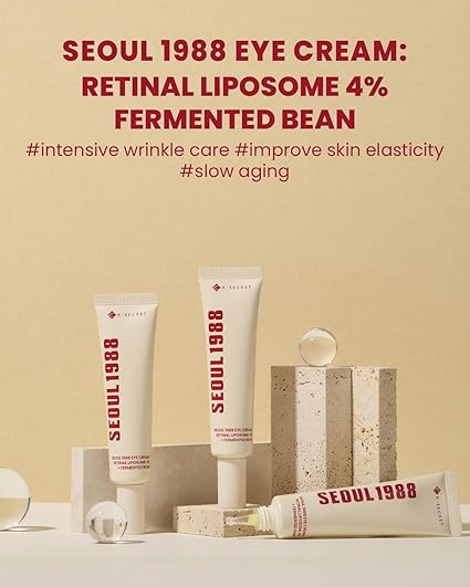 K-Secret Seoul 1988 Eye Cream Retinal Liposome 4% + Fermented Bean 30ml - Made In Korea