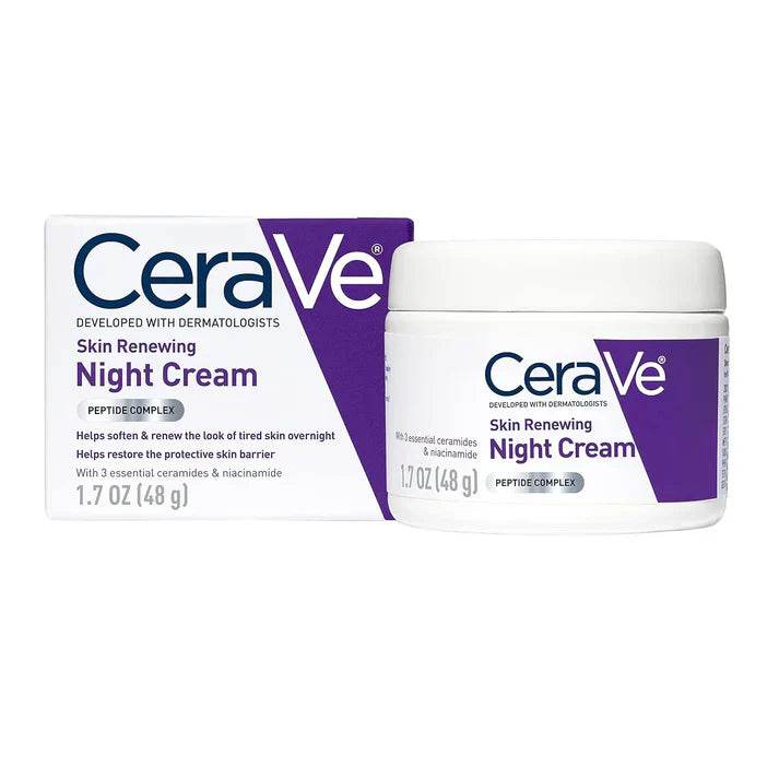 CeraVe 4-in-1 Skincare Kit: Night Cream, Sunblock, Cleanser & Serum - Vora