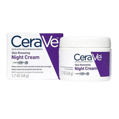 CeraVe 4-in-1 Skincare Kit: Night Cream, Sunblock, Cleanser & Serum - Vora