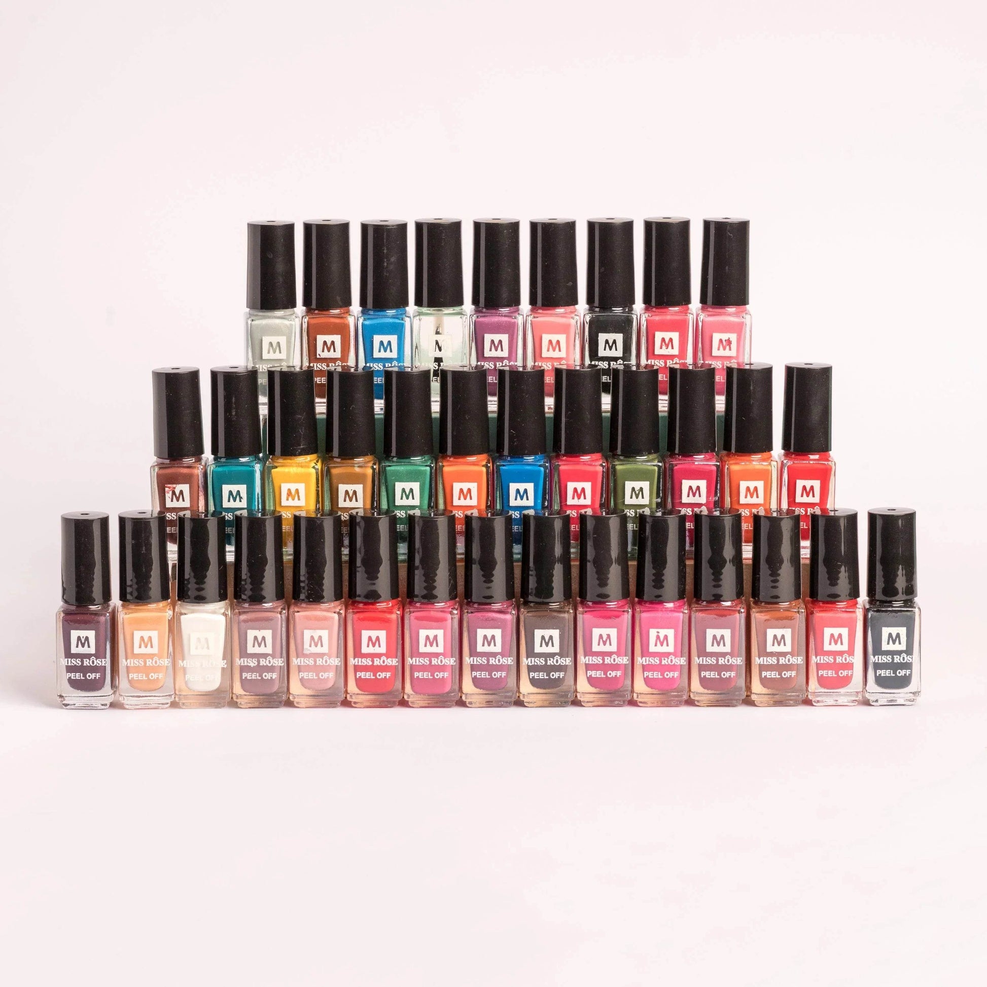 Miss Rose Color Me Peel Off Nail Paint – 36 Pcs Set - Vora