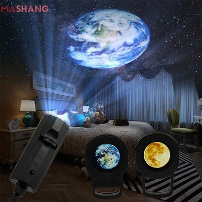 Cosmic Mini Star Projector – 3 Lens Night Lamp