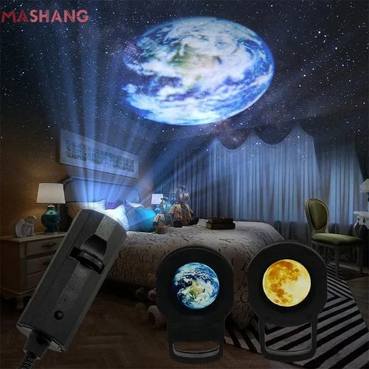 Cosmic Mini Star Projector – 3 Lens Night Lamp
