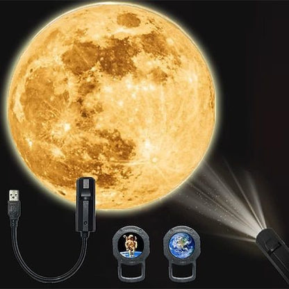 Cosmic Mini Star Projector – 3 Lens Night Lamp