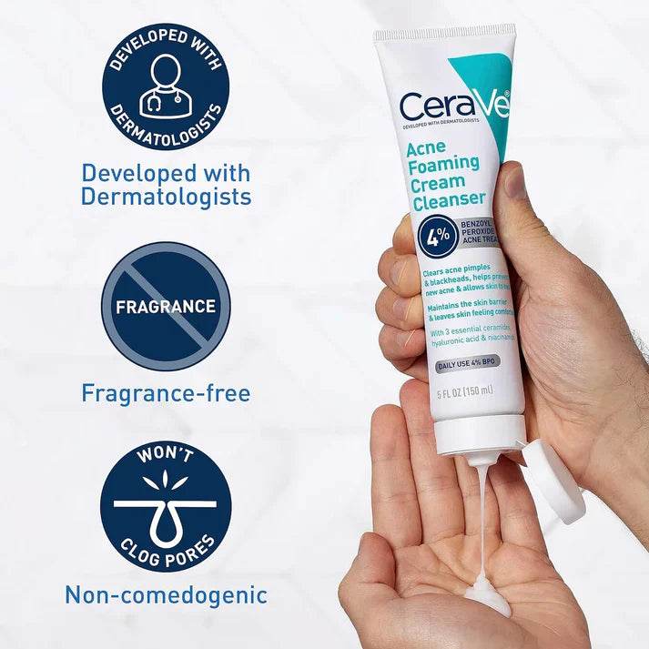 CeraVe 4-in-1 Skincare Kit: Night Cream, Sunblock, Cleanser & Serum - Vora