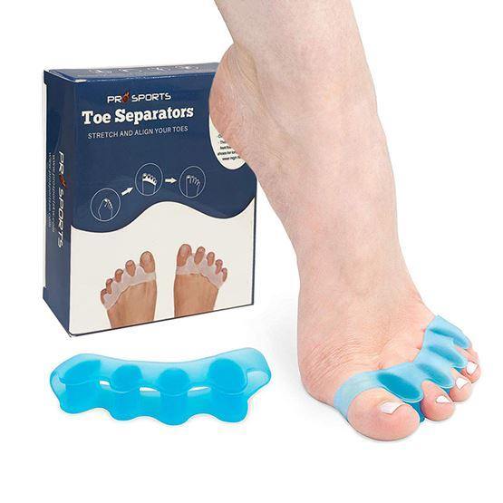 Pro Sports Silicone Toe Separators - Free Size (1 Pair)