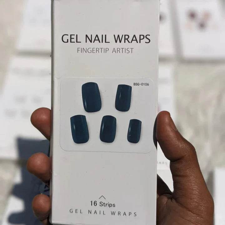 Multi Color Gel Nail Wraps With UV light (16 nail strips) - Vora