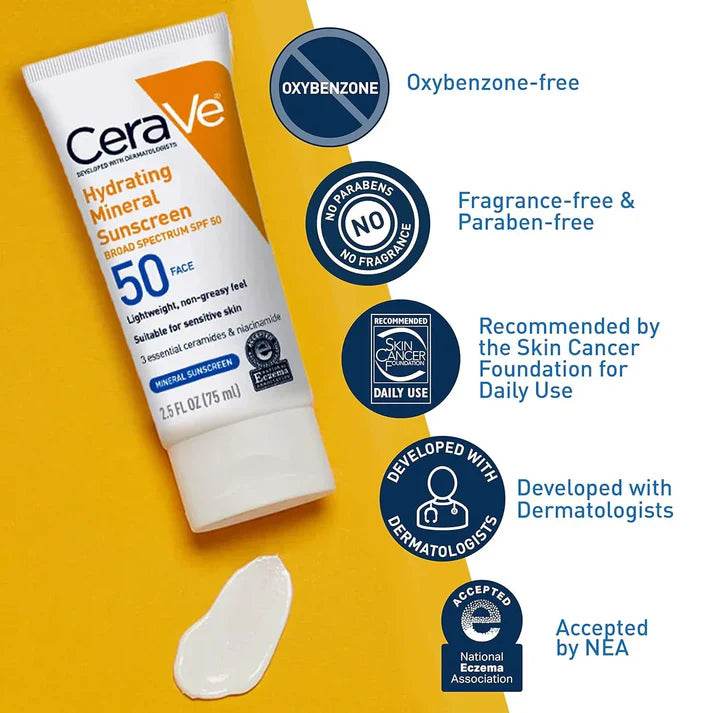 CeraVe 4-in-1 Skincare Kit: Night Cream, Sunblock, Cleanser & Serum - Vora