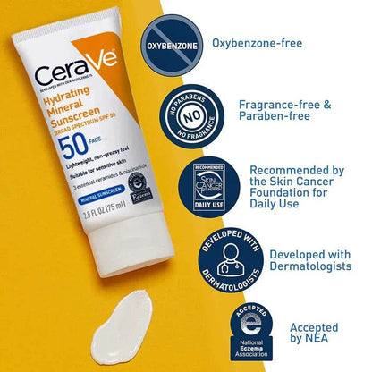 CeraVe 4-in-1 Skincare Kit: Night Cream, Sunblock, Cleanser & Serum - Vora