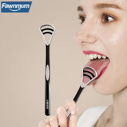 Dult tongue scraper with high-density, fine, and soft adhesive that is gentle and does not harm taste buds,