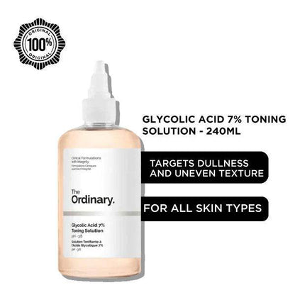 The Ordinary Glycolic Acid 7% Toning Solution - 240ml - Vora