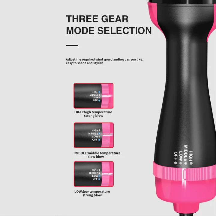 3 in 1 Hot Air Brush Hair Dryer & Styler - Vora