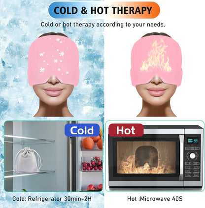Migraine Relief Cap – Hot & Cold Therapy Headache Relief Hat for Men & Women