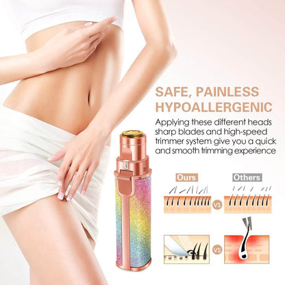 2 In 1 Flawless Eyebrow Hair Remover Stylish & Fashionable Rechargeable - Vora