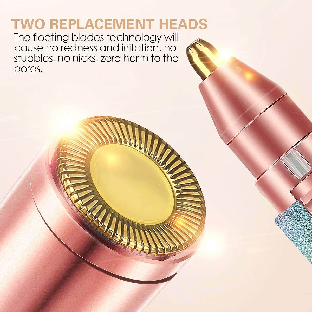 2 In 1 Flawless Eyebrow Hair Remover Stylish & Fashionable Rechargeable - Vora