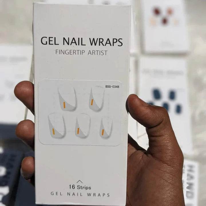 Multi Color Gel Nail Wraps With UV light (16 nail strips) - Vora